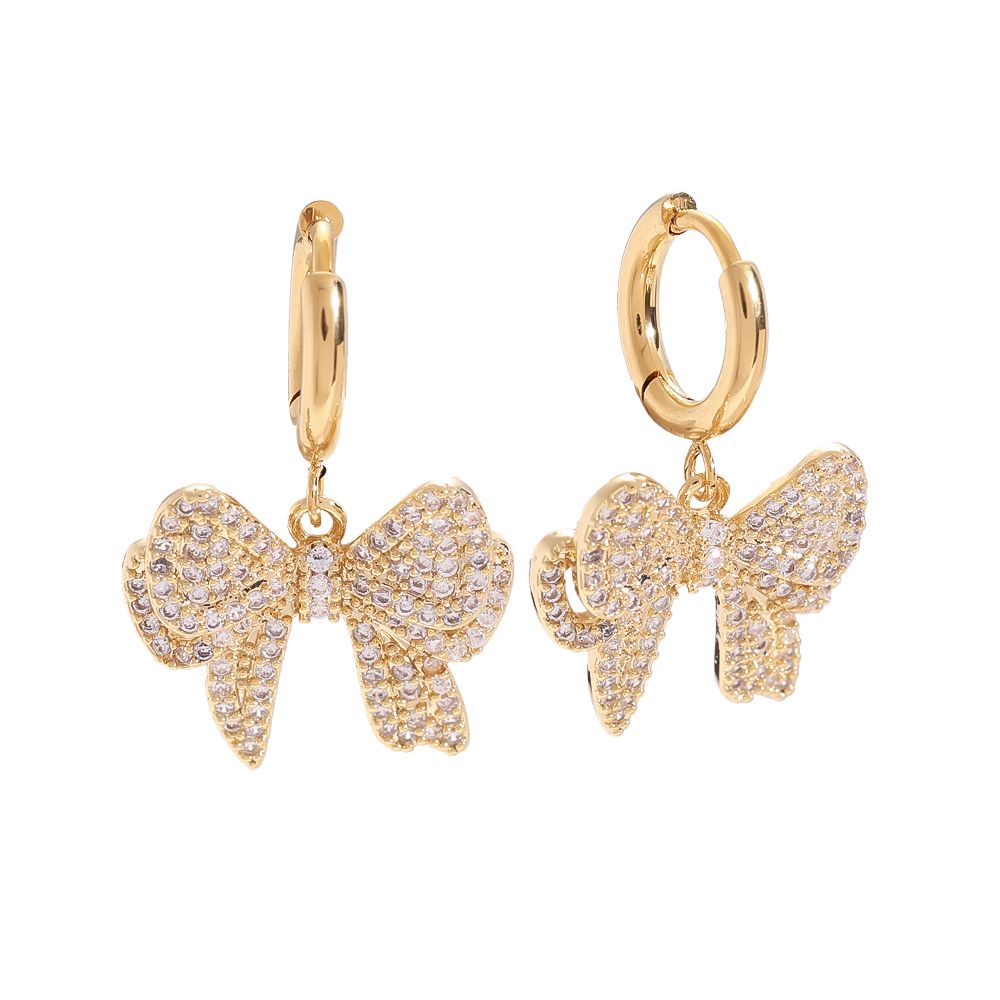 Diamond Bowtie Earrings