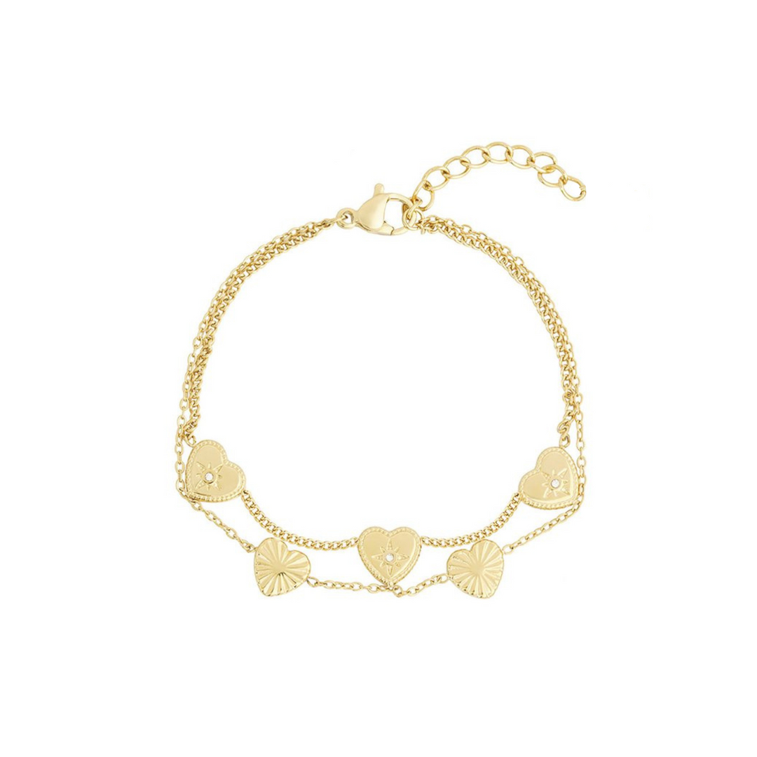 Double Heart Bracelet