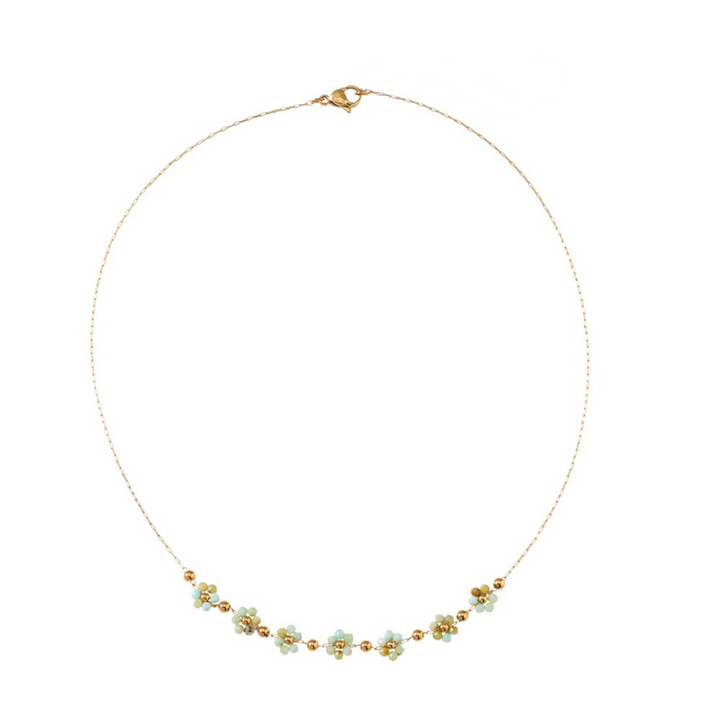 Emerald Flower Chain