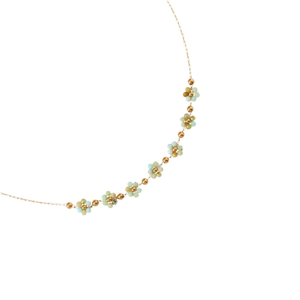 Emerald Flower Chain