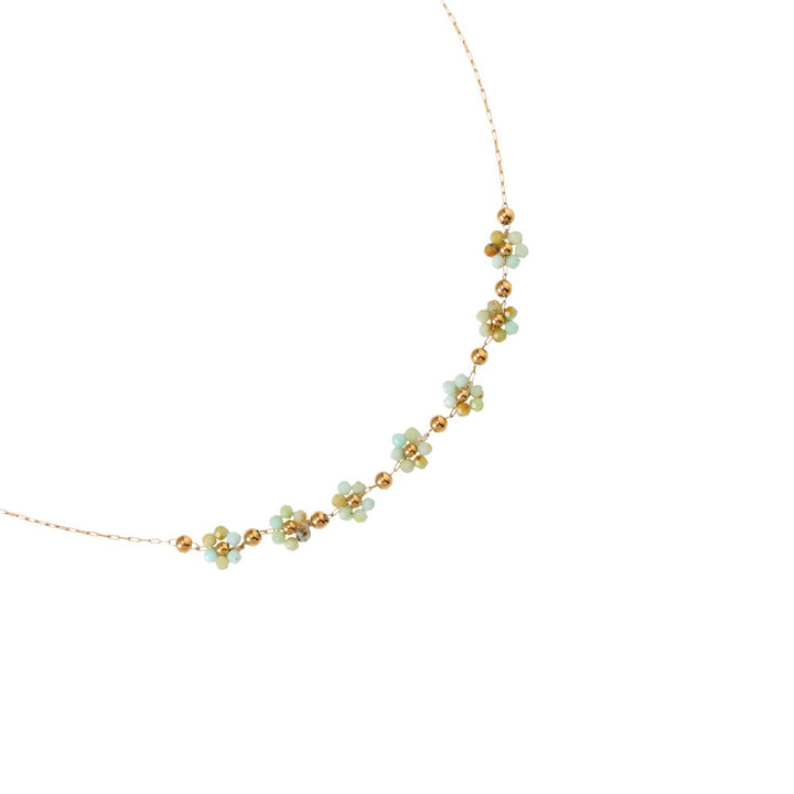 Emerald Flower Chain